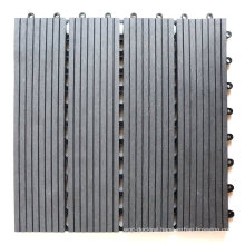 Easy Installation 300*300mm Wood Plastic Composite Interlocking Decking WPC DIY Floor Tiles